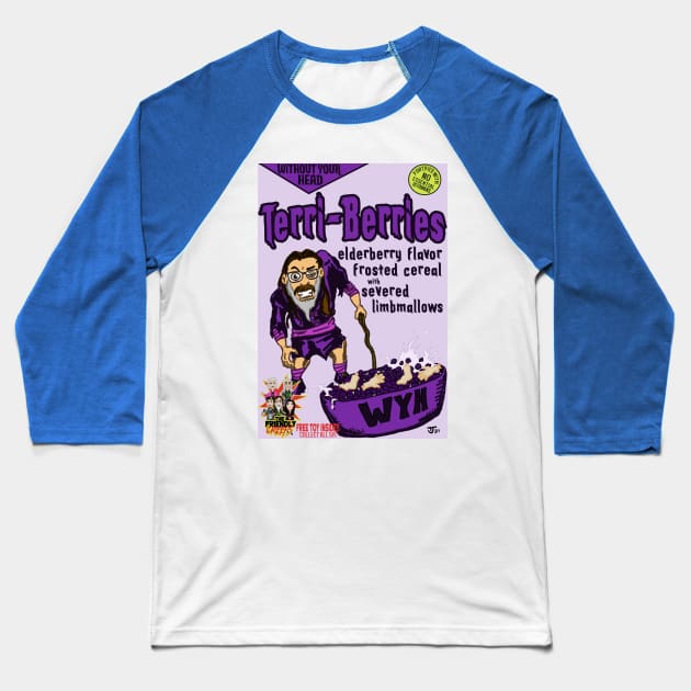 Terri-Berries Without Your Head Monster Cereal T-Shirt Baseball T-Shirt by WithoutYourHead